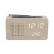 JOY - Radio despertador LED FM Diseño de moda - Radio despertador LED - 1 alarma programable